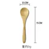 Colheres Pequenas de Bambu Estilo Japonês de Alta Qualidade, Colheres Biodegradáveis, Colheres para Mel, Colheres de Madeira de Bambu, Colheres para Bebês