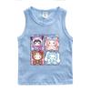 Colete Meildi para meninas verão novo infantil algodão fino infantil gola redonda sem mangas camiseta
