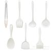 Espátula de Silicona, Sartén Antiadherente, Utensilios de Cocina para el Hogar, Espátula de Cocina Resistente a Altas Temperaturas, Cuchara para Sopa, Juego de Coladores
