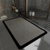 Alfombrilla de Baño de Barro Diatomeas Resistente a la Suciedad con Forma Especial Nórdica Alfombrilla de Baño Absorbente Antideslizante Alfombrilla para Puerta Secado Rápido y Fácil de Cuidar
