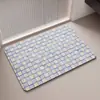 Alfombrilla de suelo de tierra de diatomeas absorbente de agua y de secado rápido para uso doméstico, alfombrilla antideslizante para la entrada del baño, alfombrilla de suelo para baño estilo nórdico