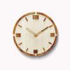 Reloj de Pared Simple Nórdico de Madera Creativo Cool Moda Estilo Crema Sala de Estar Reloj Silencioso de Lujo Ligero para Dormitorio