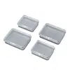 Mini Caja de Plástico Transparente de PP, Caja Universal de Empaque para Material de Producto Pequeño, Caja Plana Rectangular, Caja de Almacenamiento para Tarjetas y Cuentas