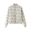 Comercio exterior al por mayor 2026 nuevo estilo europeo y americano moda femenina casual holgada cuello alto chaqueta bomber abrigo de algodón