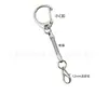 Llavero de Cadena de Serpiente Metálica con Forma de C, Broche de Langosta, Memoria USB, Juguete de Peluche, Juego de Accesorios de Hebilla Colgante Pequeña, Decoración
