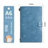 Cuaderno vintage A6 con correa, diario de viaje, opción premium transfronteriza, personalización de caja de regalo de cuaderno de papel kraft