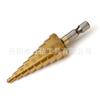 Conjunto de Brocas Escalonadas com Canais Retos Transfronteiriço Banhado a Titânio Conjunto de Três Peças Broca Pagode Britânico Conjunto de Cinco Peças Broca Pagode Métrica de Seis Peças