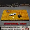 Peça Inteira de Madeira Dourada Nanmu para Bandeja de Chá, Bandeja de Chá Doméstica Feita à Mão, Mesa de Chá com Escultura de Raiz de Jacarandá, Bandeja de Chá com Drenagem, Conjunto de Chá