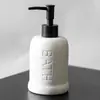 Botella de Cerámica para Loción de Baño de Hotel Botella de Recarga Botella con Dispensador Shampoo Gel de Ducha Gel Antibacterial para Manos Botella de Acondicionador Botella Vacía