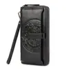 Cartera de Piel de Vaca de Primera Capa Transfronteriza Modelo Nuevo 2026 para Mujer, Piel Genuina, Gran Capacidad, Múltiples Ranuras para Tarjetas, Bolso de Teléfono Multifuncional Vintage