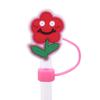 8/10MM sobremesa net vermelho poeira plug palha tampa palavra criativo DIY copo palha acessórios cross-border e-commerce em estoque
