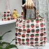 Bolsa de Compras Plegable Nueva Supermercado Transfronteriza Bolsa Tote Portátil de Tela Floral Bolsa Tote de Compras de Supermercado Bolsa de Comestibles