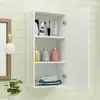 Gabinete de pared para baño, gabinete lateral para espejo, gabinete de pared, gabinete de almacenamiento delgado, gabinete decorativo para tocador, unidad de almacenamiento de pared
