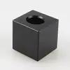Porta Plumas Metálico Porta Plumas Inserto Pequeño para Plumas Cuadrado Barril Negro para Pluma Base para Cepillos de Dientes de Pareja Porta Cuchillas Papelería para Estudiantes