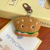 Boneco de pelúcia para café da manhã chaveiro bonito Boneca de comida pingente Menina Mochila Boneca decorativa Acessórios para pendurar