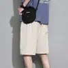 Shorts Esportivos de Corrida de Verão Masculino, Calça de Cinco Pontos Fina de Secagem Rápida, Calça Casual Respirável de Perna Reta de Comprimento Médio