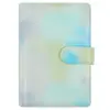 Cuaderno exclusivo transfronterizo, cuaderno de hojas sueltas, cuaderno de ahorro de efectivo de anillas de colores, carpeta de cuero PU, cuaderno agenda