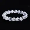 Pulsera con Forma de Olla de Palomitas de Cristal Blanco Natural Moda Versátil Unisex Pulsera de Círculo Único Joyería Regalo para Hombres y Mujeres