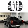 Adecuado para Nissan 2007-2014 NAVARA mica de faro trasero NAVARA D40 mica de faro trasero marco de faro trasero negro mate