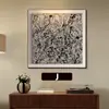 Pintura Decorativa Minimalista de Luxo Leve Estilo Italiano, Arte de Parede de Alto Padrão Feita Sob Medida para Sala de Jantar, Pintura Abstrata de Nicho, Mural de Villa
