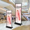 Estante de Exhibición con Pantalla Li de Estilo Casual para Exteriores, de Pie Vertical, Tablero KT, Cartelera, Estante para Carteles Promocionales de Eventos en Centros Comerciales