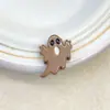 Serie de Caricaturas Lindas de Acrílico Cuentas con Agujero Recto de Fantasma Pintado Cadena para Teléfono Móvil Colgante Accesorios de Joyería