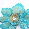 Aplique de Tecido Bordado com Lantejoulas de Diamante Brilhante Tridimensional de Flor Acessórios Decorativos para Roupas de Performance de Palco Venda por Atacado L88
