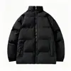 Nueva chaqueta de algodón de corte holgado para otoño e invierno 2026 para adolescentes, abrigo de algodón de color liso para invierno, chaqueta acolchada cálida para estudiantes varones