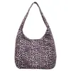 Bolsa Vintage Estampa de Leopardo Preguiçosa e Relaxada Feminina 2026 Nova Bolsa Tote de Grande Capacidade Outono e Inverno Bolsa Grande de Ombro para o Dia a Dia