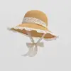 Nuevo Producto de Verano Sombrero de Paja Tejido Colorido Yafeng para Mujer, Sombrero Estilo Resort de Playa, Sombrero de Pescador de Ala Ancha para Protección Solar
