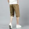 Pantalones Cortos Deportivos de Verano para Hombre Modernos Ropa de Trabajo Casual Versátiles Sueltos Elásticos Transpirables de Secado Rápido a la Rodilla