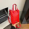 Bolsa de Ombro Transversal Pequena Quadrada Tecida com Padrão Tendência Moda Simples Estilo Coreano para Mulheres Nova 2025 Bolsa para Celular