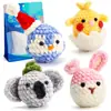 Paquete de Materiales de Crochet Más Vendido de Amazon Serie de Animales Hilo Worsted Crochet Regalo Navideño Juguete Video en Inglés