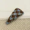 Pinza para el pelo de punto triangular con estampado de pata de gallo, contraste de cuadros, pinza ovalada BB, pinza elegante para flequillo, pinza lateral, Novedad Otoño e Invierno