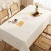Toalha de Mesa Modelo Novo 2025, Sem Lavar, Impermeável, à Prova de Óleo, Resistente ao Calor, Toalha de Mesa de PVC para Mesa de Centro Simples de Desenho Animado