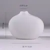Jarrón Blanco Cerámico Liso Cultivo en Agua Moderno Escandinavo Creativo Hogar Sala de Estar Mesa de Comedor Arreglo de Flores Secas Adornos Decorativos
