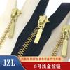 Não. 3 Não. 5 Não. Zíper de metal com dentes Y dentes comuns ouro claro Ouro Branco latão brilhante cauda fechada abertura dupla zíper de metal