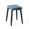 Taburete cuadrado para mesa de comedor casera personalizado, taburete cuadrado simple y grueso de madera maciza, taburete cuadrado apilable y reforzado para sala de estar y comedor
