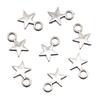 Viento Ins 22 estrella de cinco puntas mixta colgante de plata antigua DIY amuleto natural joyería creativa hecha a mano accesorios explosiones