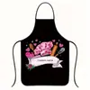 Delantal Más Vendido Transfronterizo de Amazon, Delantal Personalizado Anti-Manchas para Cocina, Aspecto de Alta Calidad, Diseño de Patrón Original, Delantal Festivo