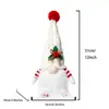 Muñeco de gorro de punto luminoso transfronterizo con luces Muñeco de Rodolfo adorno Decoraciones para ventana de Navidad