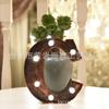 Lámpara de Letra de Madera Maciza Blanca Luz de Noche Decorativa para Dormitorio Lámpara Decorativa Combinada para el Hogar