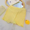 Pantalones de Seguridad para Niñas Anti-rozaduras Ligeros de Verano Finos Pantalones Cortos Básicos de Modal para Niños Calzoncillos Bóxer para Niñas de Edad Media y Grandes
