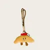 Chapéu Criativo de Desenho Animado Bolsa de Pão Baguete Bolsa Boneca Pingente Boneca de Pelúcia Chaveiro Pingente para Livro Mochila