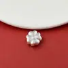 Acessórios de prata pura 999, contas espaçadoras de trevo de quatro folhas, miçangas para artesanato DIY feito à mão, miçangas soltas para pulseira e colar femininos