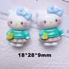Dibujos Animados Lindo Kt Gato Accesorios de Resina Pegamento Crema DIY Funda para Teléfono Móvil Horquilla Adorno para la Cabeza Pulsera Agujero Adornos Florales para Zapatos