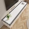 Mantel moderno simple de alta calidad para mueble de TV, mantel para escritorio, zapatero, tapete de mesa impermeable, a prueba de aceite, anti-quemaduras, tapete largo para mueble lateral