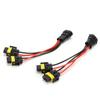 Cable adaptador de socket de conversión de un minuto a dos, macho a hembra, para faro de coche 9005/9006/H4/H13/H11, venta al por mayor de fábrica