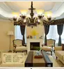 Luminárias Vintage de Ferro Forjado para Quarto, Sala de Estar, Villa, Iluminação de Duplex, Iluminação de Vidro para Cafeteria LED, Lustre Estilo Americano