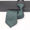 8 CM Gravata Free-Tie Vestido Masculino Negócios Champanhe Noivo Casamento Estilo Coreano Preguiçoso Zíper Estudante Largo Terno Moderno